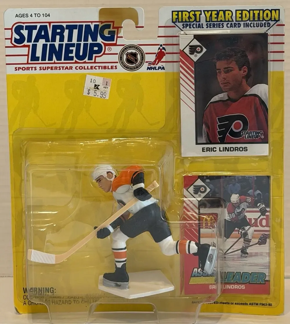 Vintage 1993 Kenner NHL Starting Lineup Eric Lindros PA NOS FREE SHIPPING